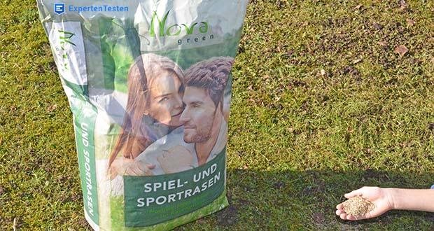 NovaGreen Spiel- und Sportrasen Premium 10kg im Test - Keine hohen BodenansprĂĽche