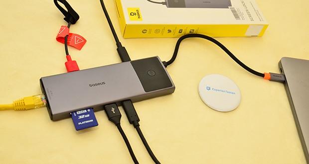 Baseus 10-in-1 USB-C Docking Station im Test - Superschnelle 10 Gbps DatenĂĽbertragung