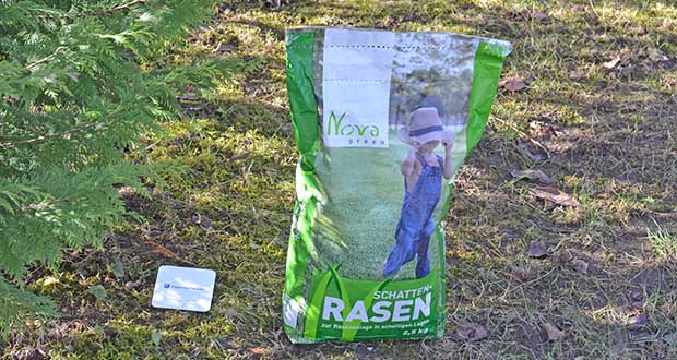 NovaGreen Schattenrasen Premium 2,5kg im Test - Ideal für schattige Bereiche