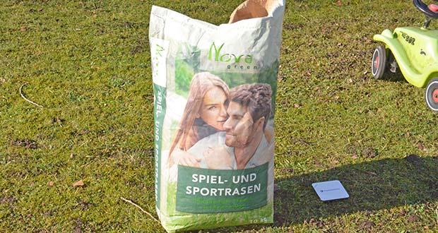 NovaGreen Spiel- und Sportrasen Premium 10kg im Test - Ideal für Haus- und Heimgärten