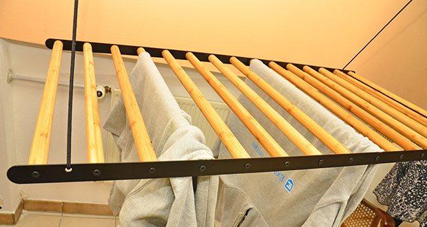 MyZone Wäscheständer zur Deckenmontage im Test - Ausziehbar und flexibel