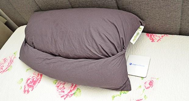mySheepi HOME Kopfkissen im Test - Weltweit erstes Kissen mit integrierter Nackenrolle