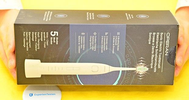 Operan Elektrische Zahnbürste weiß im Test - Hochleistungs-Schalltechnologie