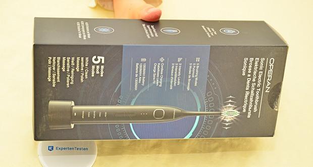 Operan Sonic Elektrische Zahnbürste mit Reisebox schwarz im Test - 40.000 VPM Hochfrequenz-Reinigung