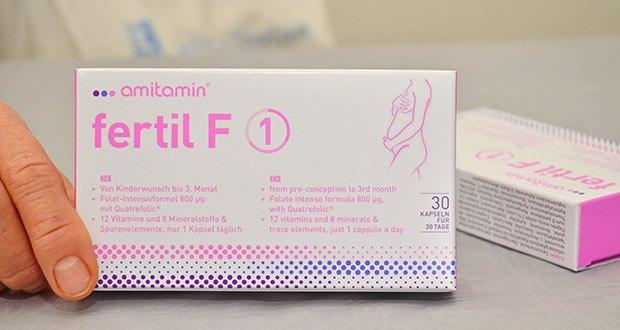 amitamin Fertil F Phase 1 Kinderwunsch Kapseln im Test - Apothekenqualität seit 2010