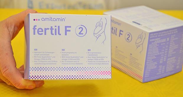 amitamin Fertil F Phase 2 Kapseln für Schwangerschaft und Stillzeit im Test - Hergestellt in Deutschland mit höchsten Qualitätsstandards