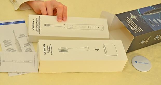 Operan Sonic Elektrische Zahnbürste mit Reisebox schwarz im Test - 100 Tage Akkulaufzeit