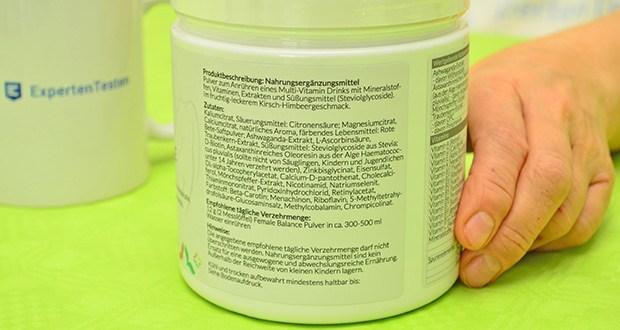 HAPPY LIFE Female Balance im Test - Vegan und hormonfrei, frei von synthetischen Süßstoffen, gentechnikfrei