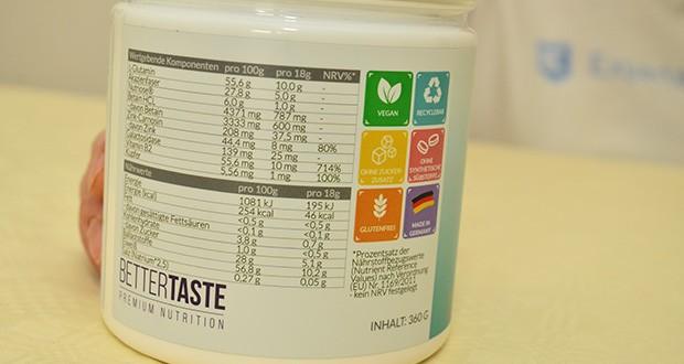 HAPPY LIFE Intestinal Complex im Test - Enthält wichtige Aminosäuren, reich an Ballaststoffen