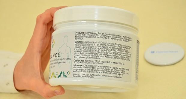 HAPPY LIFE Male Balance im Test - 100% gentechnikfrei, 100% vegan, frei von synthetischen Süßstoffen, keine künstlichen Aromen