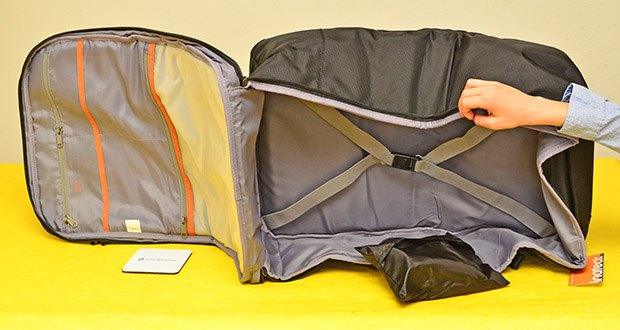 Inateck Handgepäck BP03007 Schwarz im Test - 180° Öffnung wie Koffer