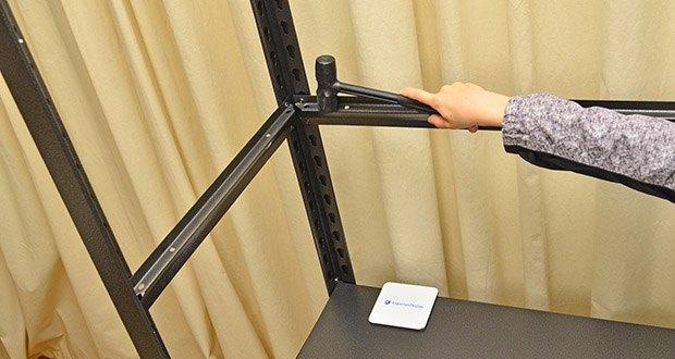 STEELmania Schwerlastregal im Test - Keine Schrauben für Montage benötigt