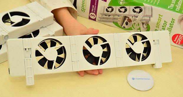 Speedcomfort Heizkörperventilator Set mit 3 Stück im Test - Sehr niedriger Stromverbrauch (