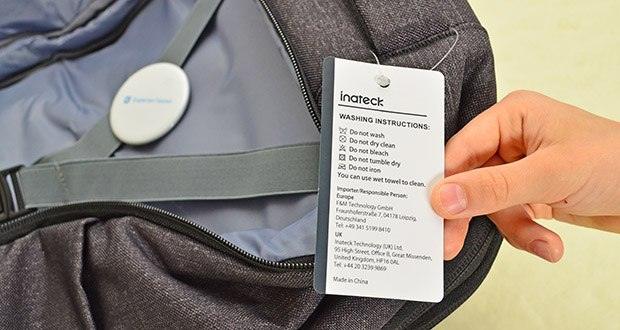 Inateck Handgepäck BP03007 Schwarz im Test - Wasserdichter Schutz, atmungsaktives Rückenpanel
