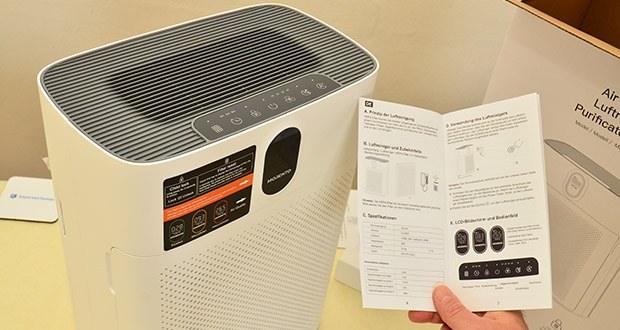 MORENTO HY4866 Luftreiniger im Test - Entfernt 99,97% der Partikel