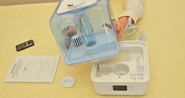MORENTO MR4102 Luftbefeuchter im Test - Abnehmbarer Wassertank