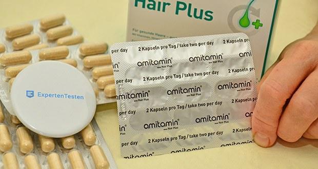 amitamin Hair Plus Haar Vitamine im Test - Einzeln hygienisch verpackt