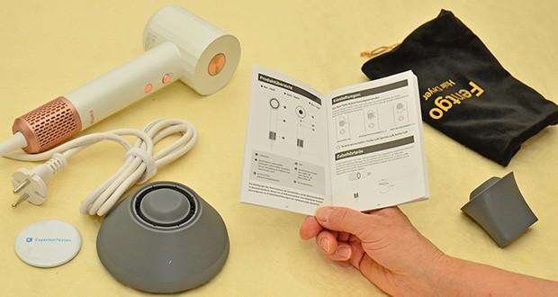 Fentgo Ionen Haartrockner mit Diffusor im Test - Haarschonende Technologie