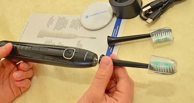 Operan Sonic Elektrische Zahnbürste mit Reisebox schwarz im Test - Entfernt bis zu 99,99% von Plaque