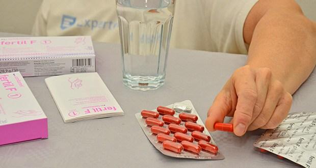 amitamin Fertil F Phase 1 Kinderwunsch Kapseln im Test - Einfache tägliche Einnahme