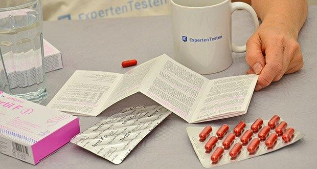 amitamin Fertil F Phase 1 Kinderwunsch Kapseln im Test - 800 µg hochdosierte Folsäure