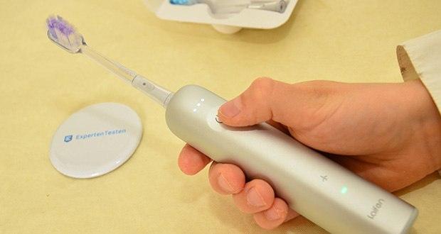 Laifen Wave Elektrische Zahnbürste im Test - Flugmodus zur Vermeidung ungewollten Einschaltens