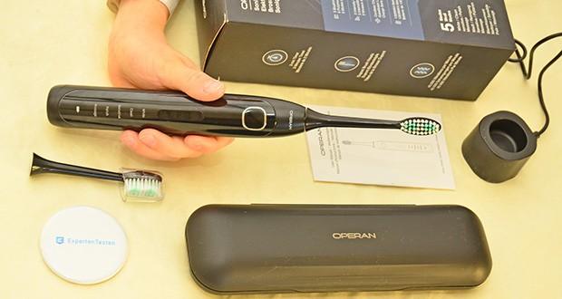 Operan Sonic Elektrische Zahnbürste mit Reisebox schwarz im Test - Für Erwachsene und Kinder geeignet