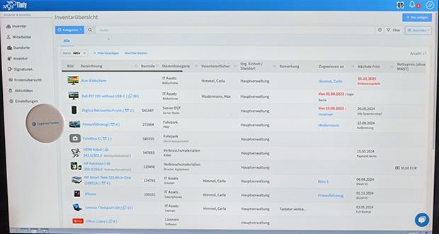 Inventarverwaltung Software Timly im Test - Flexibles Anlegen von Kategorien und Attributen