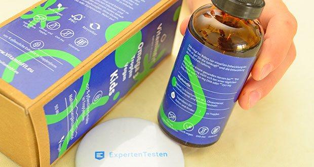 VitaminFit Vegane Omega 3 Kinder Tropfen im Test - 100% pflanzlich und vegan