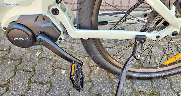 Himiway A7 Pro E-Bike im Test - 9-Gang-Shimano-Schaltung für flexible Gangwahl; 5 Pedalunterstützungsstufen für individuelle Fahrmodi
