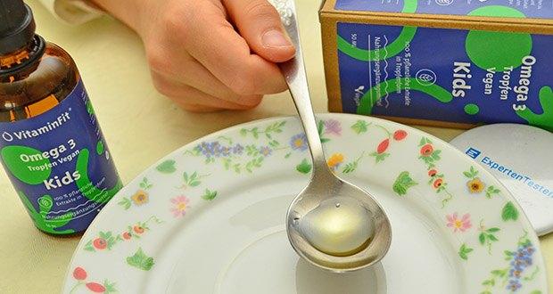VitaminFit Vegane Omega 3 Kinder Tropfen im Test - Hohe Bioverfügbarkeit durch patentierte Herstellung