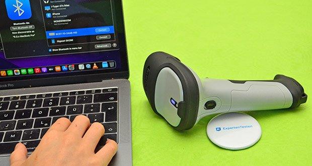 Inateck Bluetooth Barcode Scanner BCST-70 Grau im Test - Bluetooth-Direktkopplung