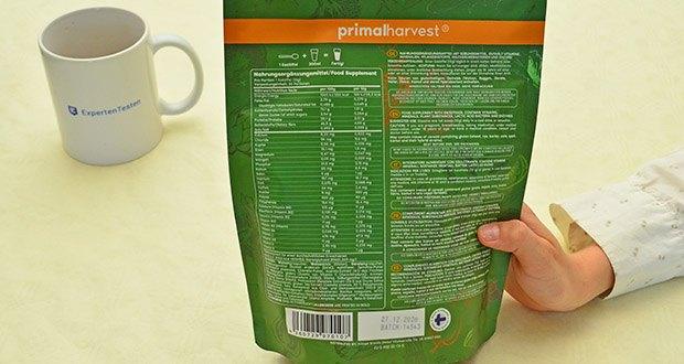 Primal Harvest Primal Greens im Test - Enthält 27 verschiedene Obst- und Gemüsesorten