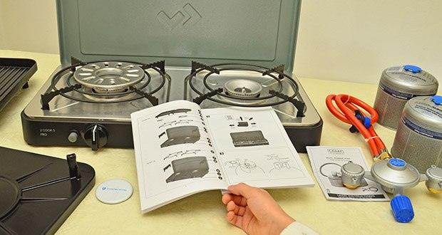 Cadac Dometic 2 Cook 3 Pro Deluxe Campingkocher im Test - GreenGrill-Keramikbeschichtung verhindert Anbrennen