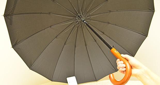 LOGAN & BARNES Regenschirm Edinburgh im Test - Stabile Rahmenkonstruktion mit 16 Streben