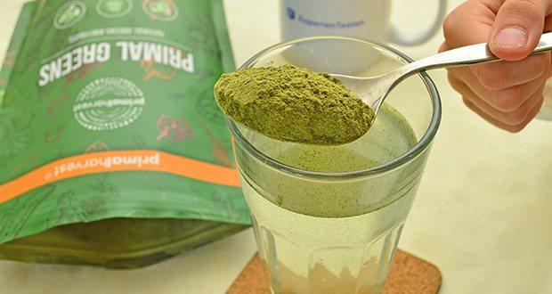 Primal Harvest Primal Greens im Test - Einfach in der Anwendung und Dosierung; angenehmer Geschmack, leicht zu mischen