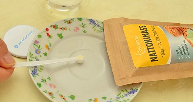 Redfood Nattokinase Pulver 100g Packung im Test – Hohe Enzymaktivität von 2.000.000 FU/100g