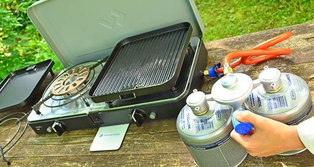 Cadac Dometic 2 Cook 3 Pro Deluxe Campingkocher im Test - Stabiles Kunststoffgehäuse; einfache Inbetriebnahme und Bedienung
