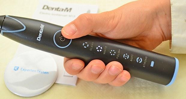 Denta-M Elektrische Schallzahnbürste im Test - Verschiedene Putzprogramme für individuelle Zahnpflege