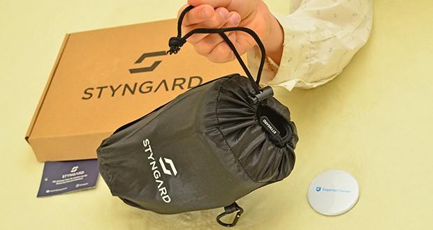 STYNGARD Hüttenschlafsack Valencia im Test - Kompaktes Packmaß für einfachen Transport; Ultraleicht mit nur 350g Gewicht