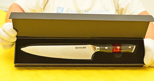 DAMASO Chef Knife Red Ash Damastmesser im Test - Elegante Geschenkbox inklusive