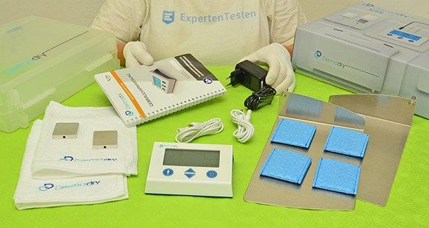 Dermadry Total Iontophoresegerät im Test - Weltweit meistverkauftes Iontophoresegerät