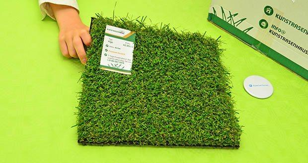 Kunstrasenhaus Kunstrasen Figo im Test - UV-beständig mit 15 Jahren Garantie