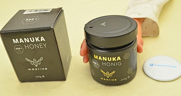 maorika Manuka Honig MGO 550+ 250g im Test - Hoher MGO-Gehalt von mindestens 550mg/kg