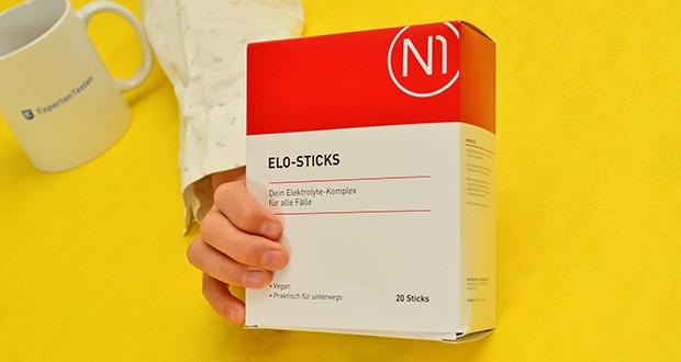 N1 Elo-Sticks Elektrolyte-Komplex von Pharmedix im Test - Herstellung nach höchsten Qualitätsstandards; in Apotheken und online erhältlich