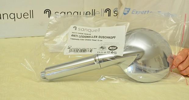 Sanquell Legionellenfilter Duschkopf im Test - Garantie von 5 Jahren; zertifiziert und getestet