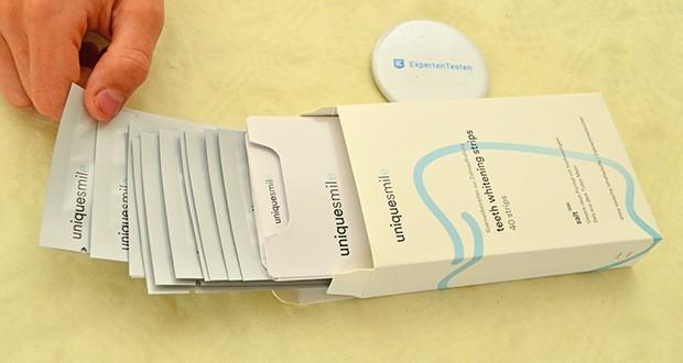 UniqueSmile Zahnaufhellung Whitening Strips im Test - 2in1-Effekt für weiße und gesunde Zähne