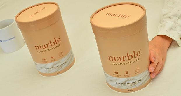 marble Kollagen Pulver Geschmacksneutral im Test – 100% hochdosierte Kollagenpeptide aus Rind