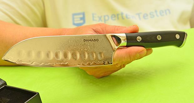 DAMASO Black Pearl Santoku Messer Damast im Test - Atemberaubendes Design; perfekte Balance