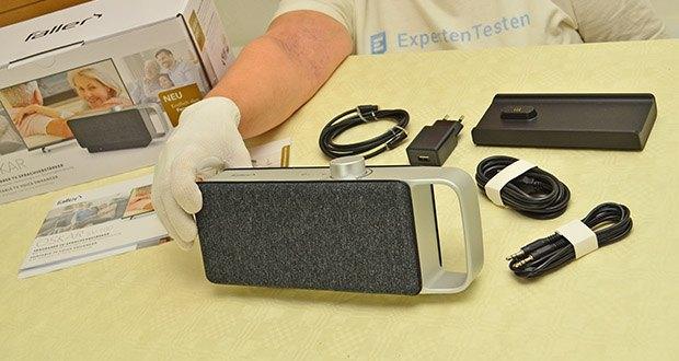 Faller Tragbarer TV-Sprachverstärker Oskar im Test - Umfangreiches Zubehör im Lieferumfang enthalten